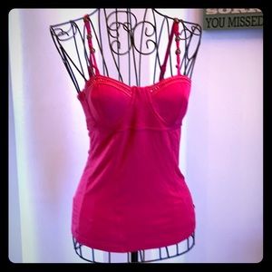 Candies pink bra top tank size medium